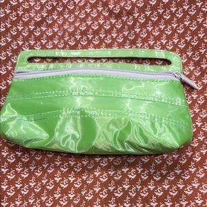 Green cosmetic bag